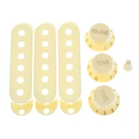 st style guitar pickup covers 52mm aged white knobs and st switch tip cap guitar accessories