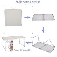 portable multipurpose folding table white eating