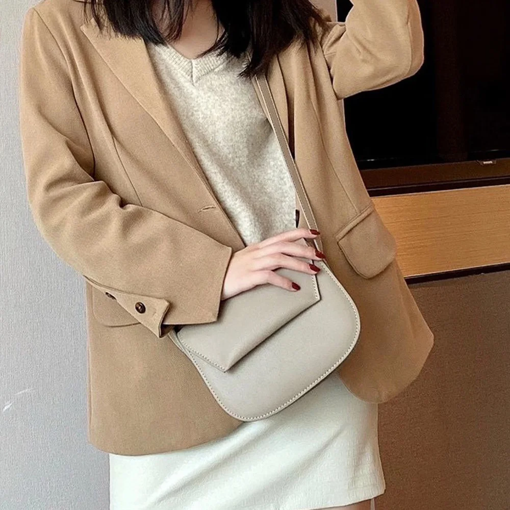 

Bag 2021 new trend commuter handbag women's leather fashion temperament simple single shoulder bag messenger bag women's bag