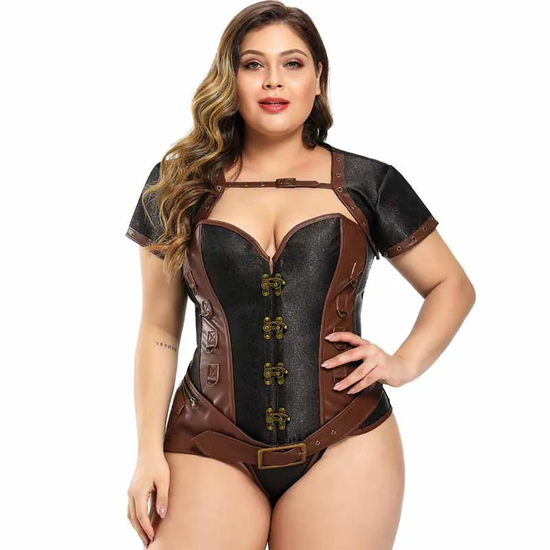 Стимпанк корсет сексуальный готический женский винтажный Ретро корсетный