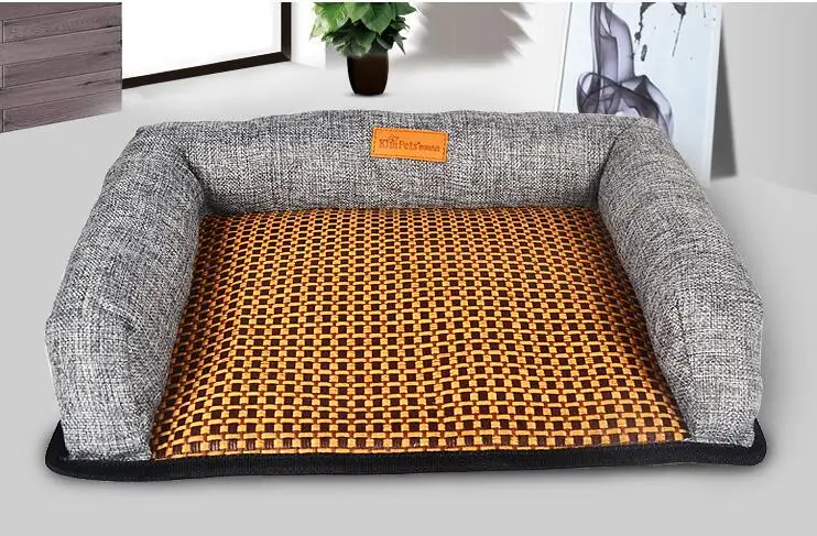 Коврик для собак ротанговый коврик домашних животных летний и кошек Плетеный