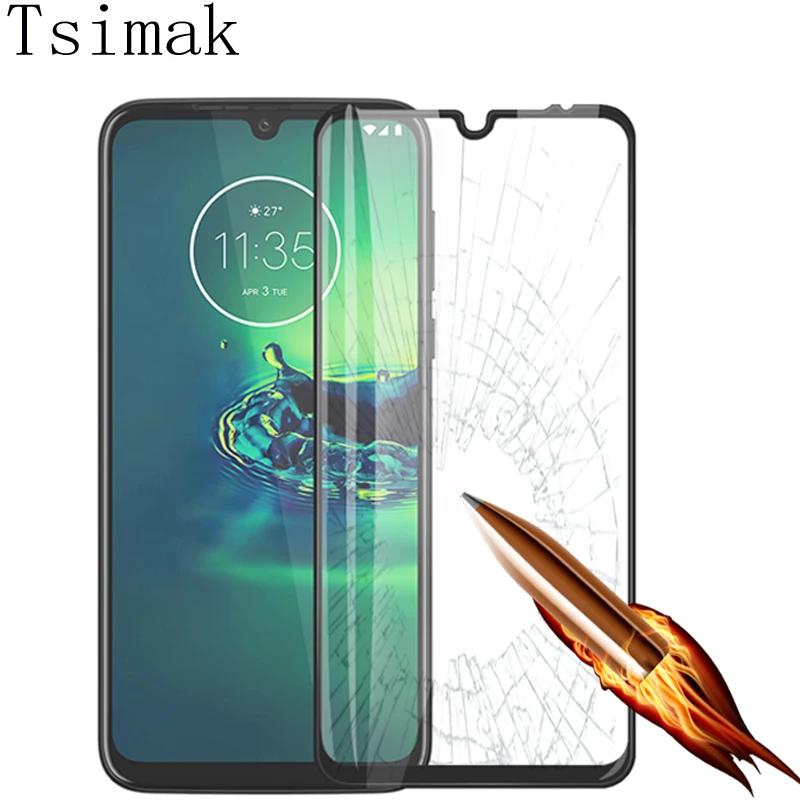 Защитная пленка из закаленного стекла с полным Moto G9 плюс G8 играть сенсорный экран