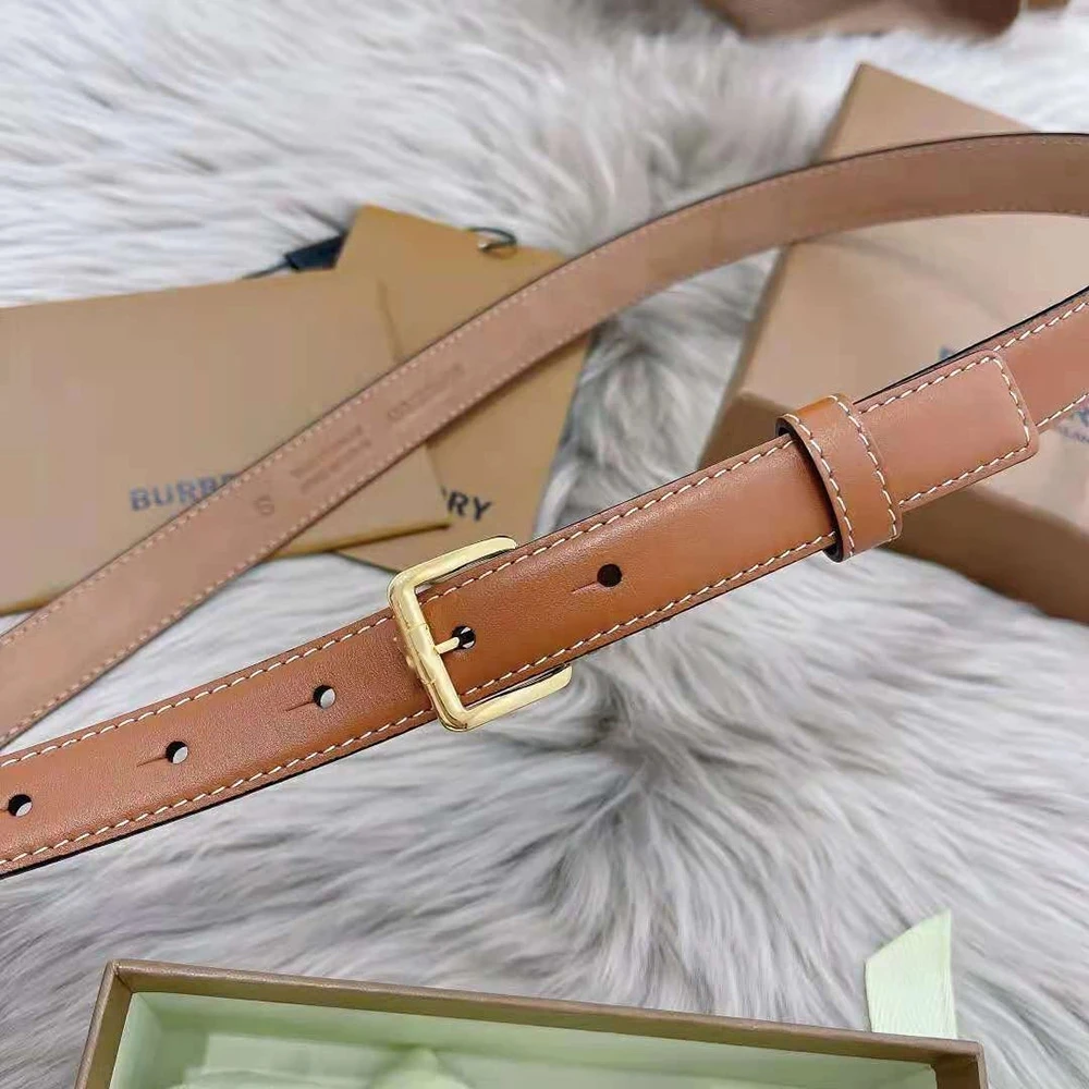 

Top 2.0Cm Brown Cowhide Leather For Women Belt Jeans Luxury Brand Designer Fashion Classic Original Box