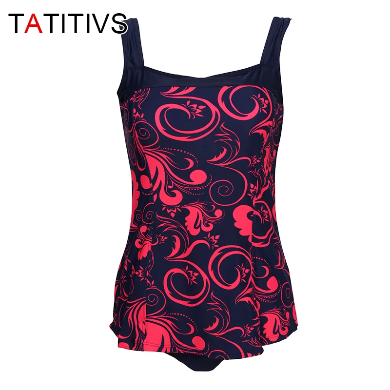 

Размера плюс женский слитный купальник с принтом, винтажный спортивный летний пляжный купальник Монокини