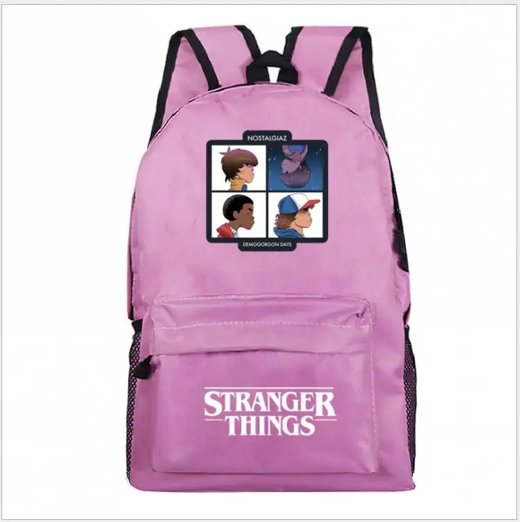 Рюкзак для ноутбука мальчиков и девочек модный ранец с аниме очень странные дела