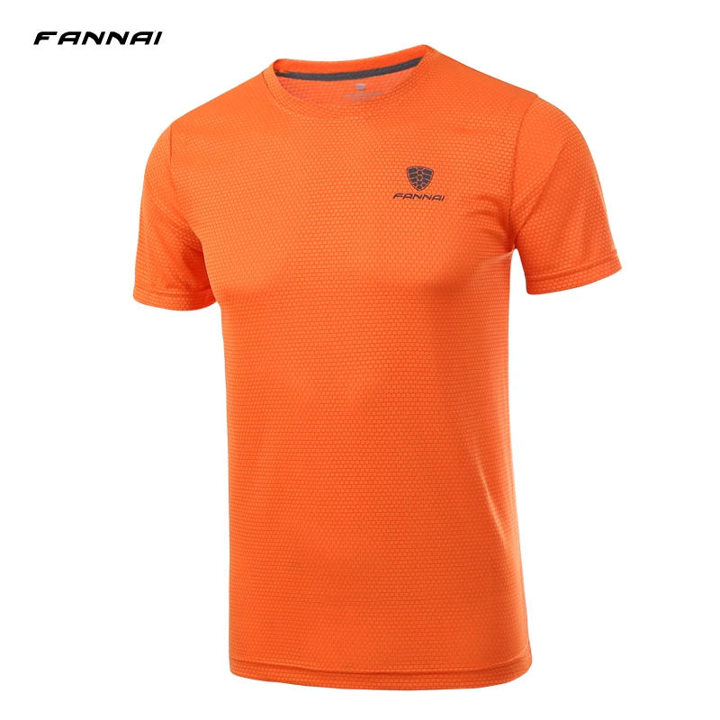 Новинка 2019 Мужская рубашка футболки для бега спортивная одежда летняя дышащая
