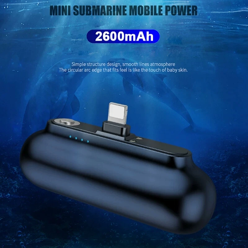 Внешний мини аккумулятор на 2600 мА · ч с портом Type C и Micro USB|Внешние аккумуляторы| |