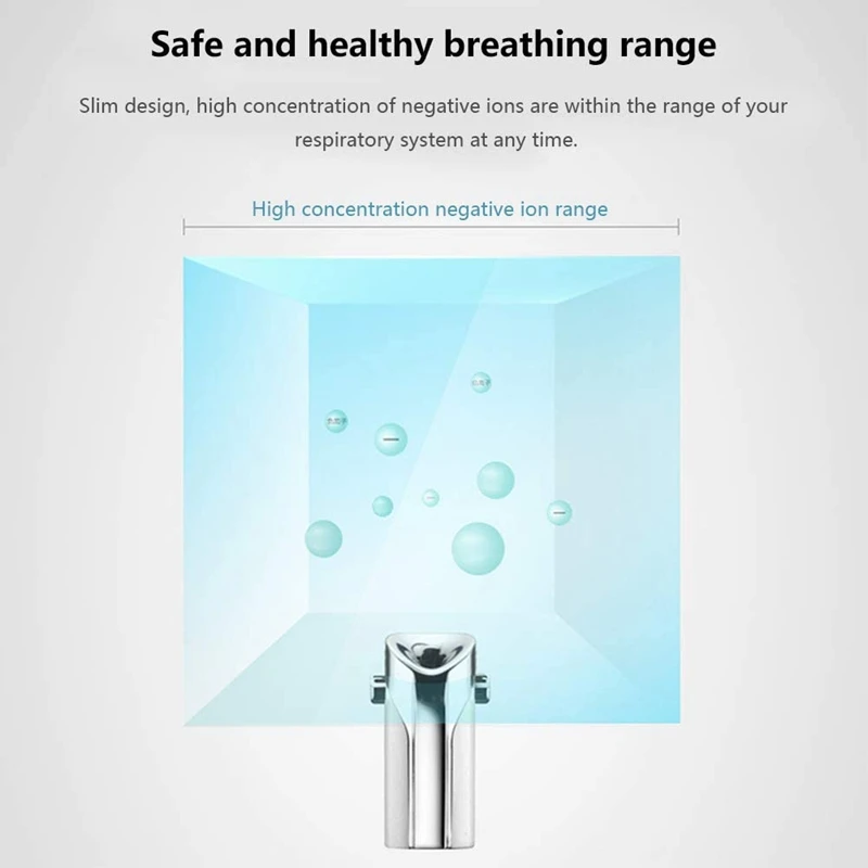 

Personal Mini Air Purifier Wearable Necklace Negative Ion Air Freshener USB Charging Air Purifier Personal Air Freshener