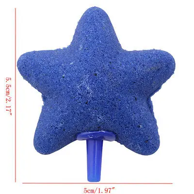 Звезда Форма Воздушный камень пузырь Аквариум Гидропоника аэратор украшение для