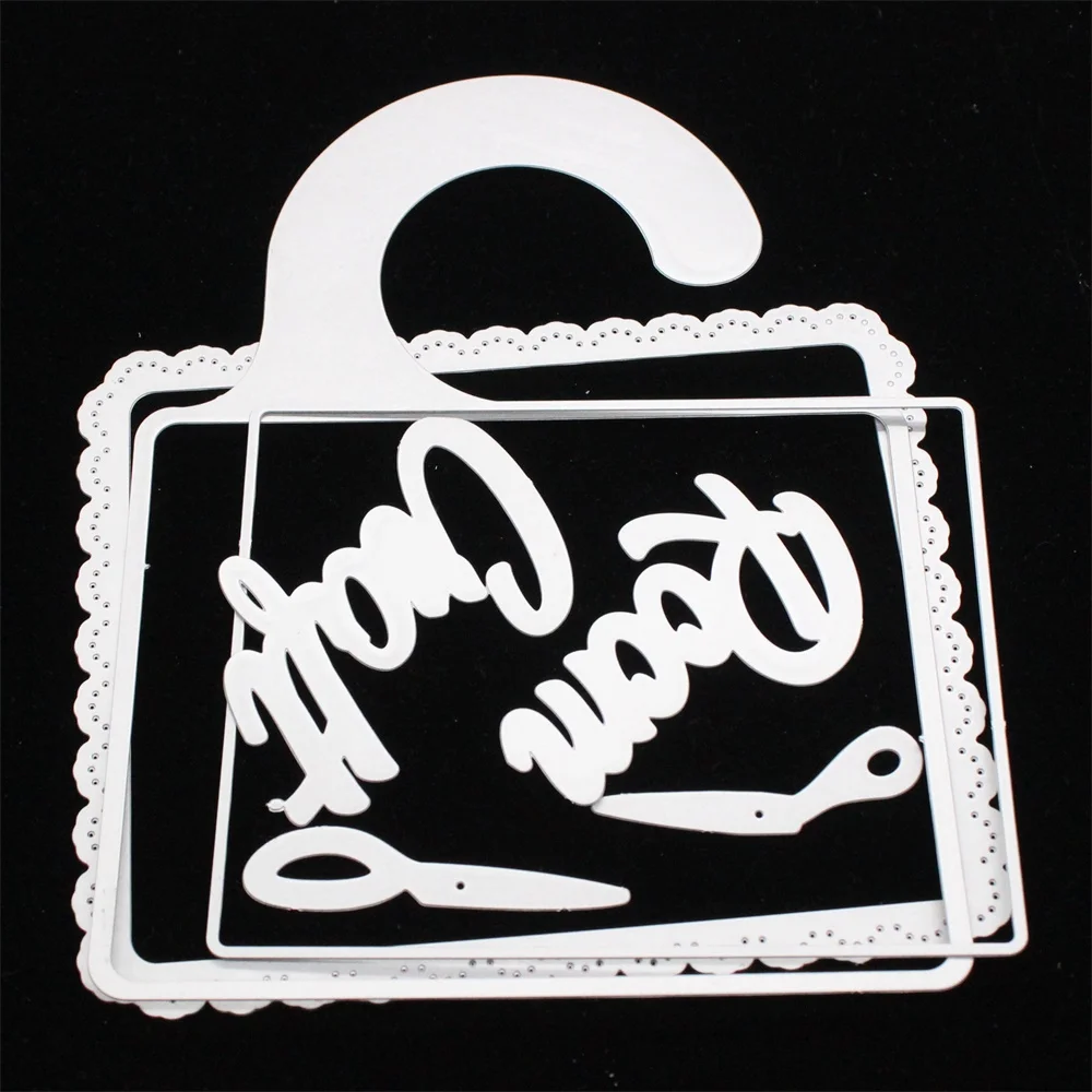 

ZFPARTY Craft Room Door Hanger Metal Cutting Dies Stencils for DIY Scrapbooking Decorative Embossing DIY Paper Cards