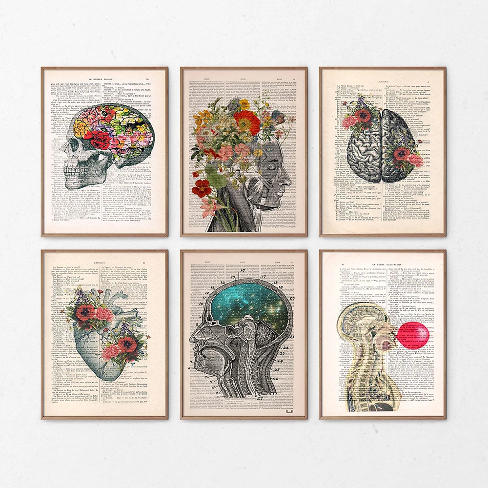 

Anatomy Art Human Heart Brain Lungs Wall Art Canvas Painting Nordic Posters And Prints Wall Pictures Decor For Doctor Office