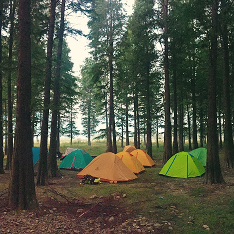 НатурХайк П2 Двухместная палатка для кемпинга ультралегкая, водонепроницаемая, трехсезонная, наружный походный рюкзак, 5 цветов, модель NH15Z003-Р
