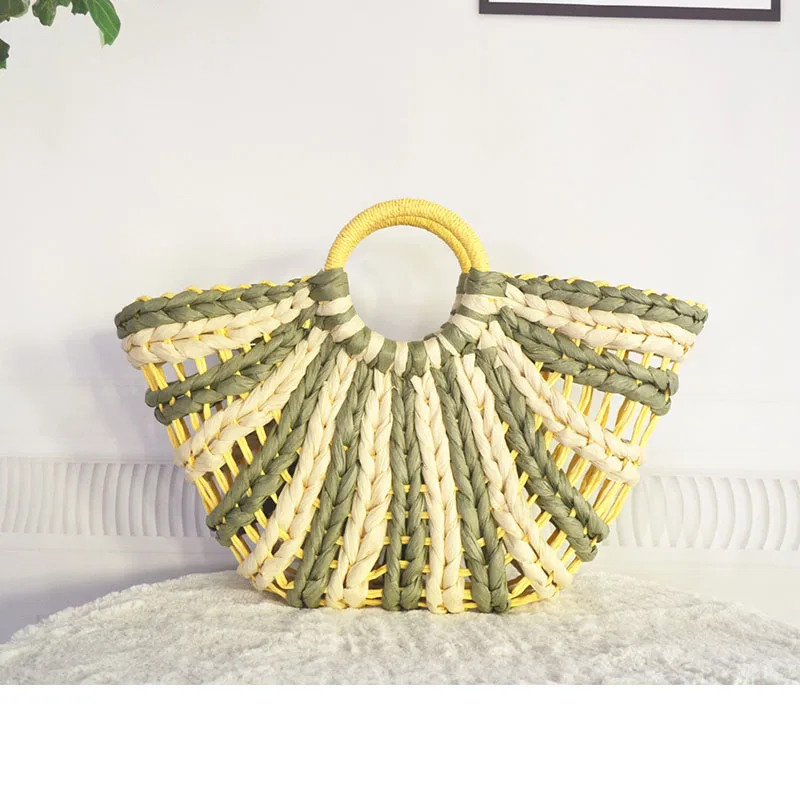 XMESSUN женские панелями Соломенная пляжная сумка 2021 новинка моды летнего сезона