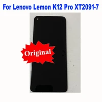 original best lcd display touch screen digitizer assembly sensor for lenovo lemon k12 pro xt2091 7 phone pantalla glass panel
