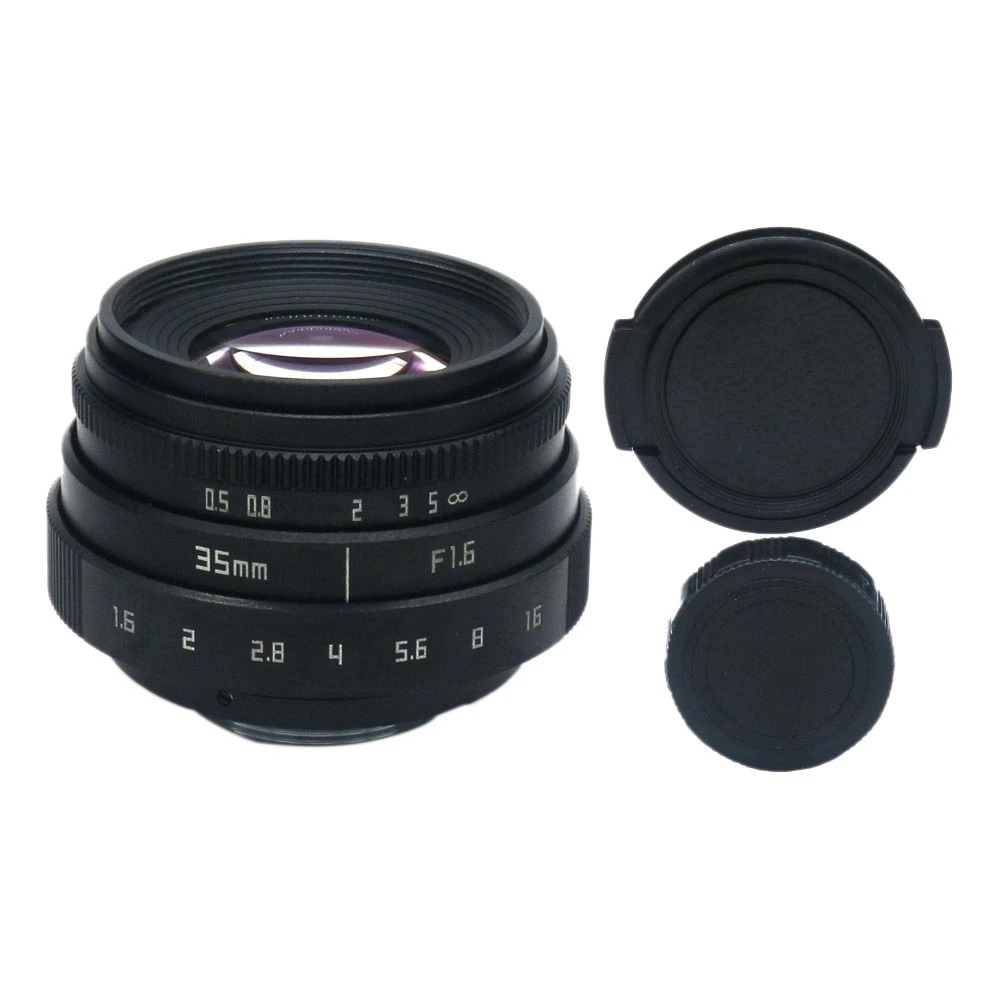 35 мм F1.6 C крепление объектива камеры с переходным кольцом для PanasOnic Olympus PEN E P6 / PL7 PL6