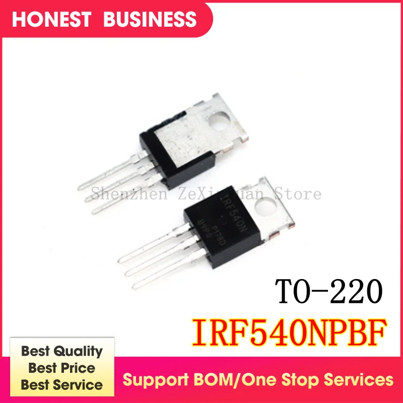 

10 шт./лот IRF540N IRF540NPBF IRF540 F540N TO-220 В наличии лучшее качество
