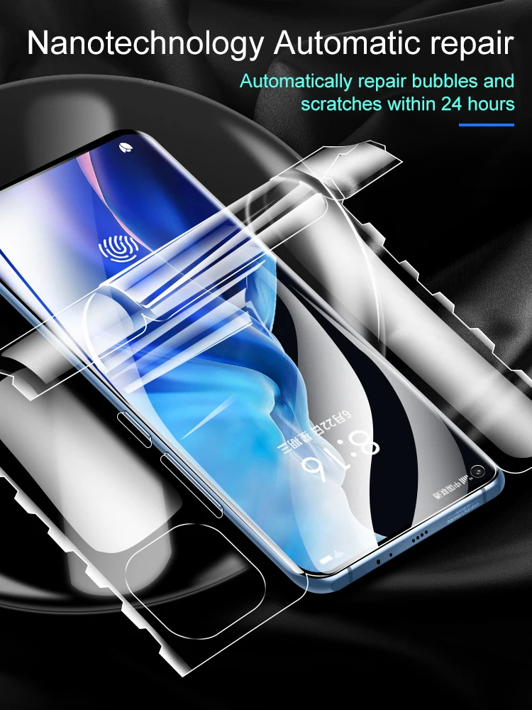 3 In 1 13Pro Butterfly Hydrogel Film For IPhone 12 Pro XS MAX Screen Protector 11Promax X XR Soft Front Back Camera All Coverage | Мобильные