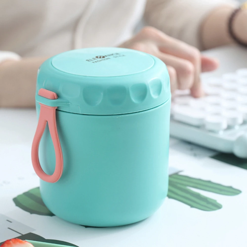 Термос из нержавеющей стали 430 мл мини-термос термос с ложкой изолированный