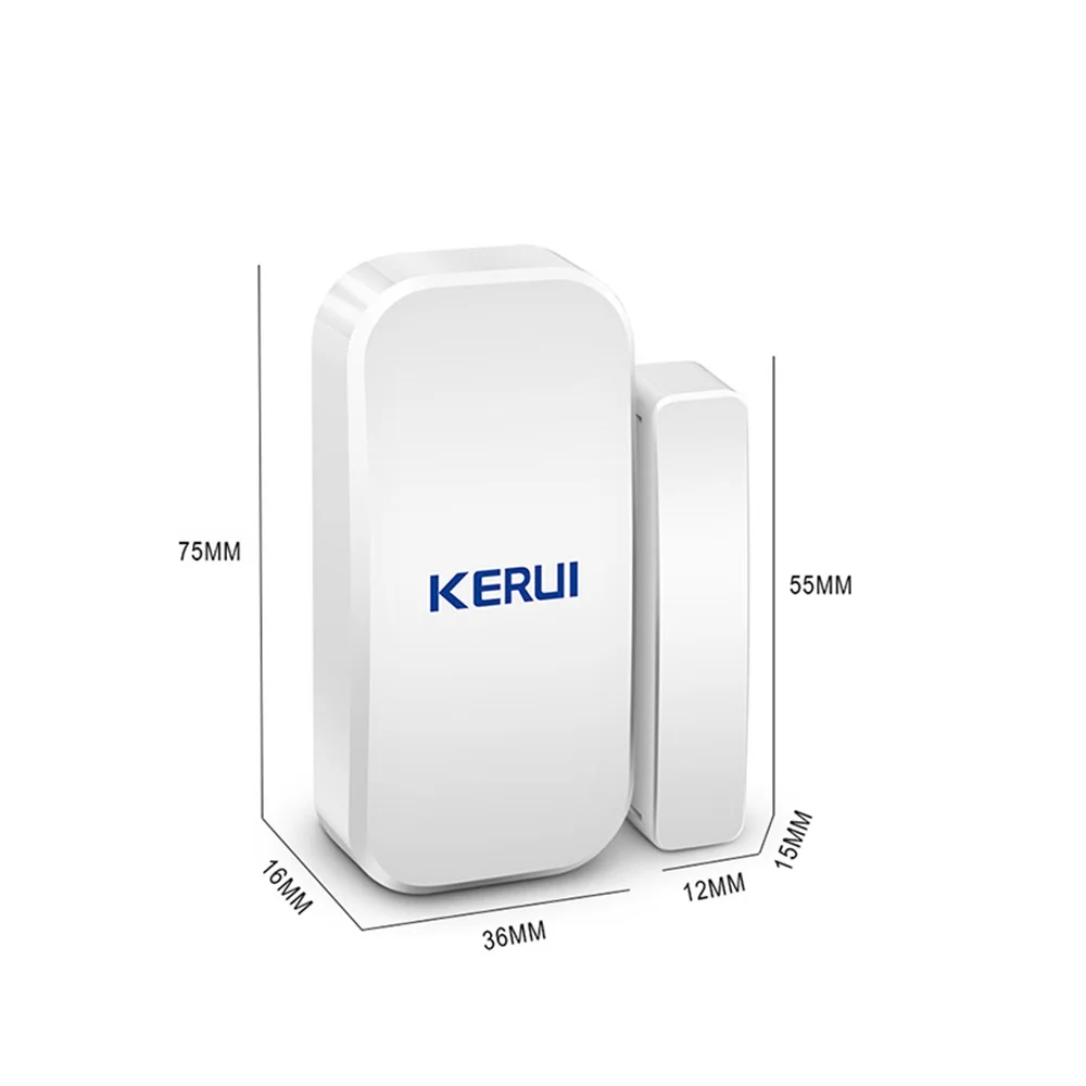 Беспроводной магнитный детектор Kerui D025 для домашней сигнализации двери окна - Фото №1