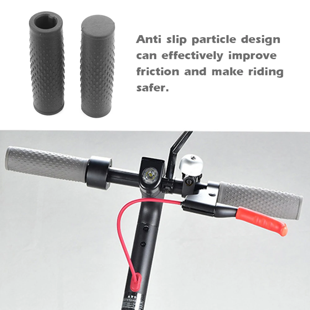 

Electric Scooter Handle Sleeve Grips Compatible With M365 PRO Rubber Kit 2PCS Handlebar Grips Anti-slip Soft Rubber Bar Grips
