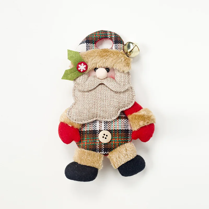 Рождественские елочные украшения креативные тканевые куклы деда мороза