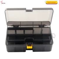 new arrival fishing accessories box snap double compartments transparent 21 5 12 6 7cm spomb fishing lure hook tackle box