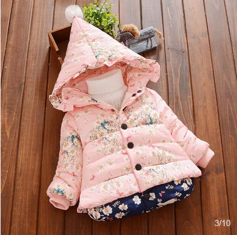 Зимняя куртка с капюшоном и принтом бабочек для новорожденных|winter baby clothes girl|newborn