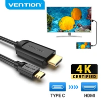 vention usb c to hdmi cable 4k type c hdmi thunderbolt 3 adapter for macbook samsung galaxy s10s9 huawei xiaomi type c to hdmi