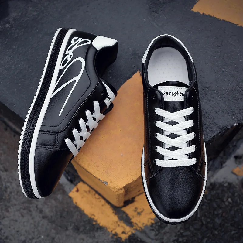 LISM Men Casual Shoes Fashion Sneaker Oxford Pu Leather Mixed Color 2020 Autumn Spring New Walking Lace-up Low-cut | Обувь