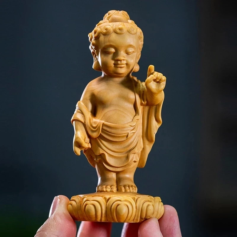 

Скульптура самшит, 10 см, Sakyamuni, деревянная статуя маленького Будды, домашний декор