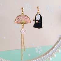 avebien fashion jewelry 2020 trend piercing stud earrings cartoon asymmetric unusual earrings for womens pendientes