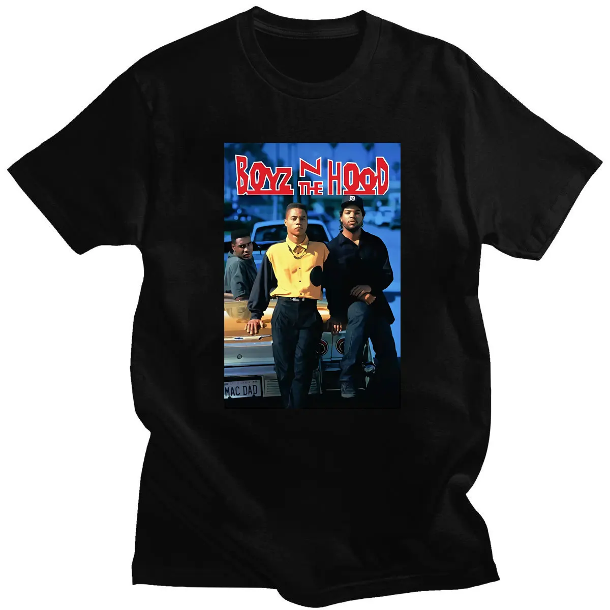 Мужская футболка с капюшоном Doughboy Boyz N The Hood изображением льда в стиле 90 х фильмов