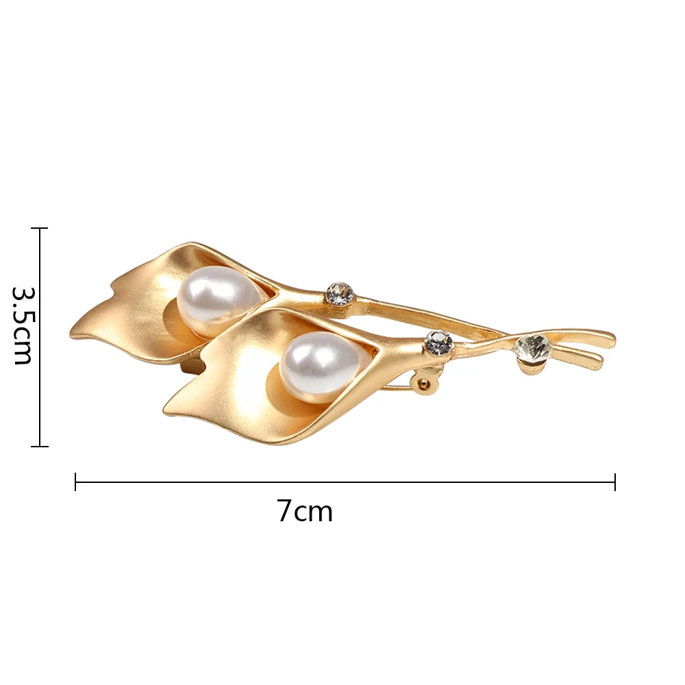 Elegant Alloy Rhinestone Tulip Flower Brooch Pin Trendy Clothing Accessories Brooche Jewelry Women Gift | Украшения и аксессуары