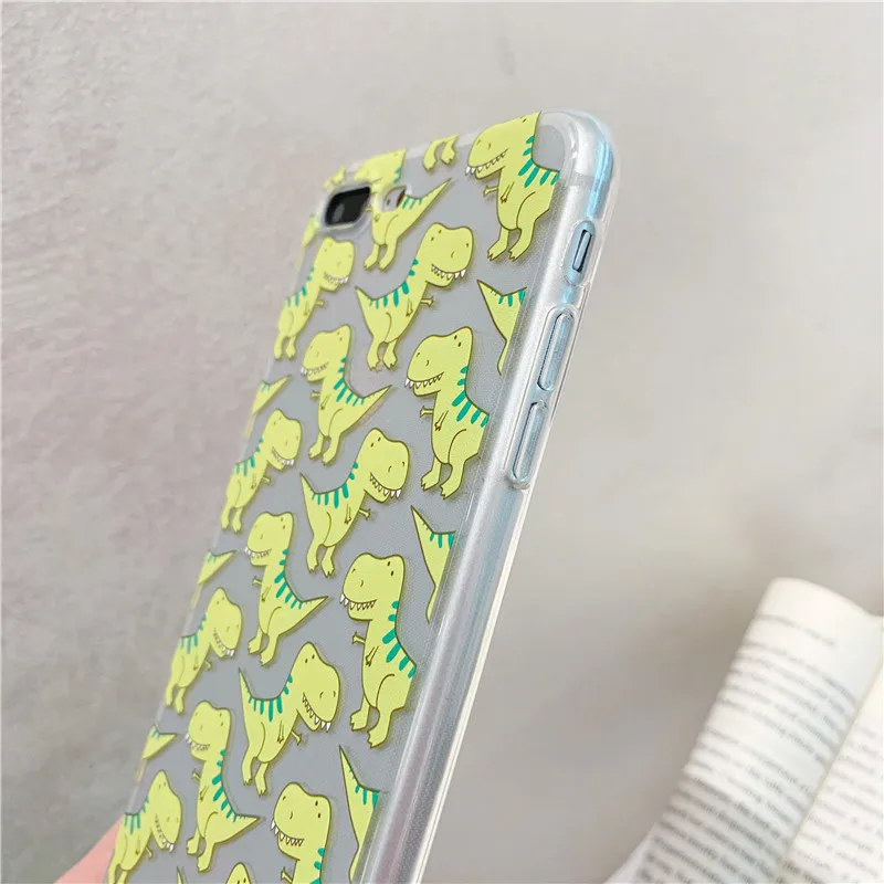 Милый чехол для телефона с динозавром Samsung A80 A70 S8 A50 S9 note 9 8 S10 a30 a40 a51 a71 s9 plus s10e Note 10