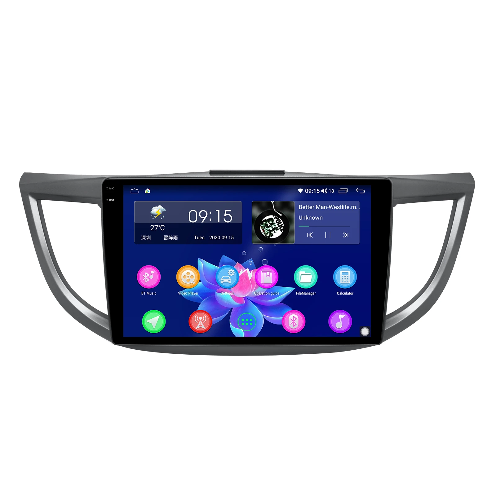 저렴한 안드로이드 10 헤드 유닛 자동차 스테레오 라디오 중앙 멀티미디어 무선 카플레이 DVR 혼다 CRV CR-V 2016 2012