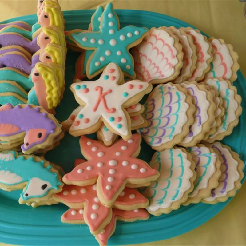 3 шт./компл. морская звезда ракушки шоколадный торт резак лошадь форма для