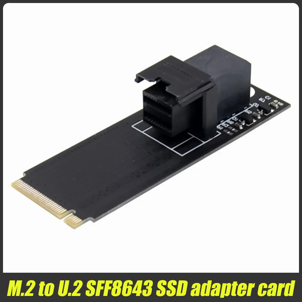 

M.2 M Key to Single Port U.2 SFF8643 SSD Adapter Card for Mainboard Intel Server Traffic Graphics Processing Platform
