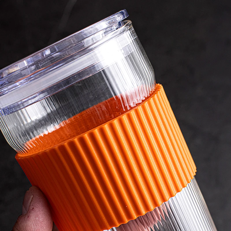 Стеклянная соломенная чашка SENDIAN в японском стиле ручная работа большая емкость