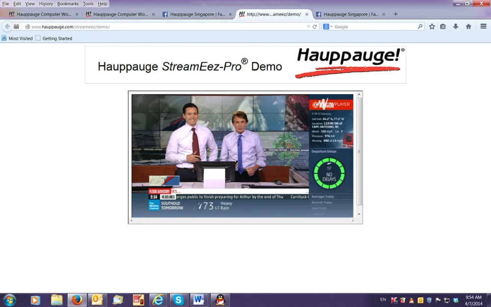 Hauppauge StreamEez Pro видео высокой четкости кодировщик H.264 прямой поток OBS Xsplit facebook