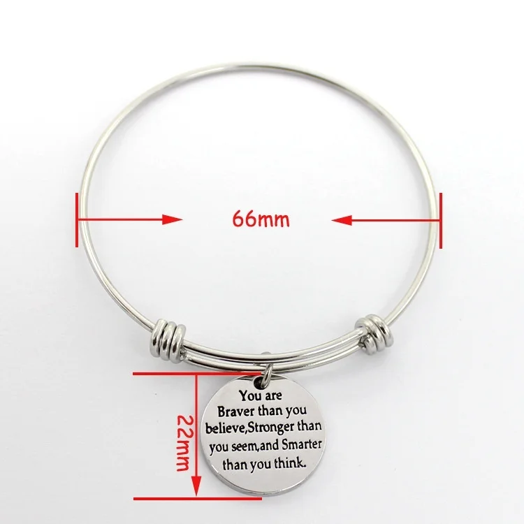 Вы смело сильнее Расширяемый Браслет умнее чем вы думаете вдохновляющий браслет