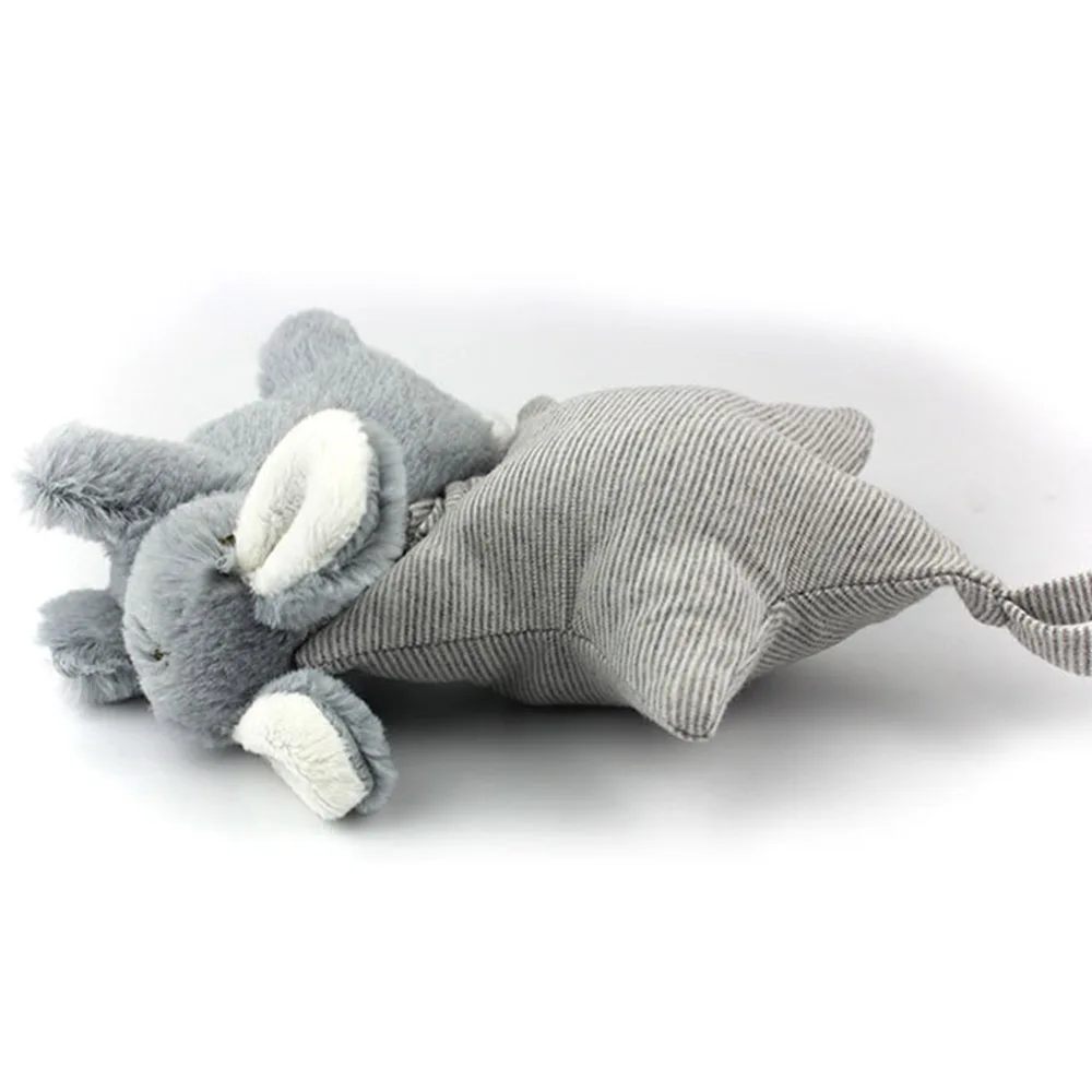 Infant Baby Lathe Hanging Ring Star Rabbit Rattle Crib Stroller Toys Teether Stuffed Doll Plush Music Box Pull Bell Toy | Игрушки и