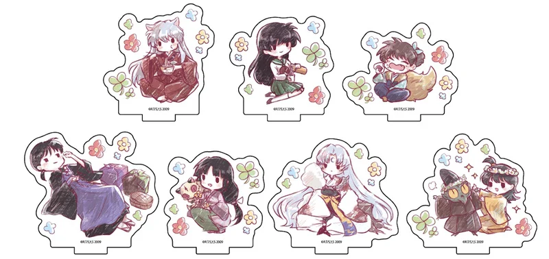 

Аниме Inuyasha Sesshoumaru Higurashi Kagome Miroku искусственная Модальная пластина Дисплей косплей стол Декор Граффити стиль