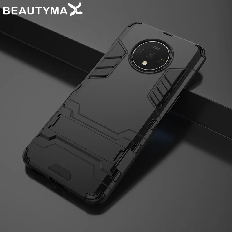 Чехол для Oneplus 7T Pro с металлическим кольцом держателем чехол полной защитой 7/6T/7T/7