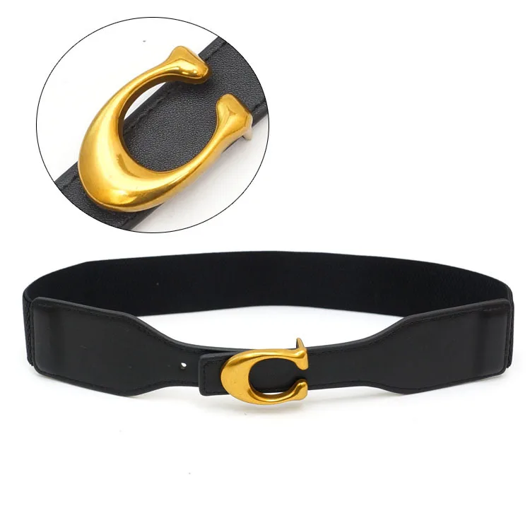 

Women's Luxury Belt Belts for Women Goth Corset Men's Female Leather Designer Buckle Brand Woman Fashion Wide Apparel