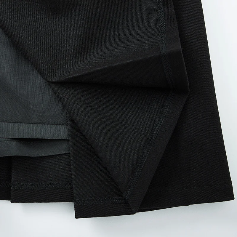 

High waist skirt female summer new retro style a-word thin pleated skirt women chic umbrella skirt