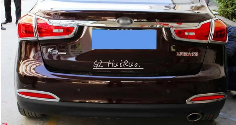 2Pcs ABS Chrome Rear Tail Fog Lamp Light Cover Trim Shade Frame Exterior Accessories For KIA Forte Cerato K3 2013 - 2015 |
