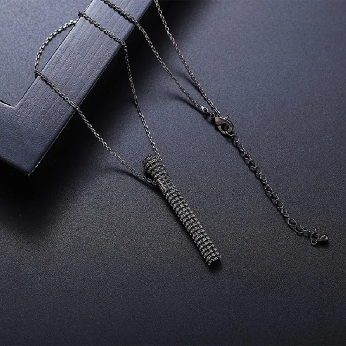 Style 2 black Новинка, креативное серебряное ожерелье, цепочка для ключицы, трехмерная подвеска, женское ожерелье, ювелирные аксессуары - Окраска металла: Style 2 black