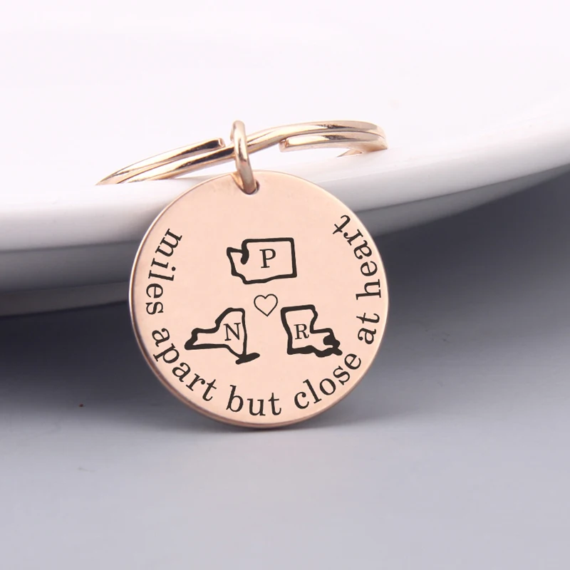 2019 Новый запоминающийся брелок с надписями на милях но близко к сердцу шикарный