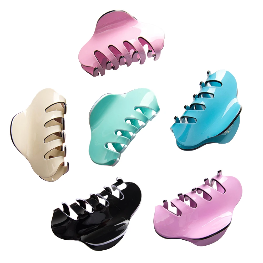 Модные высококачественные заколки для волос ярких цветов акриловые