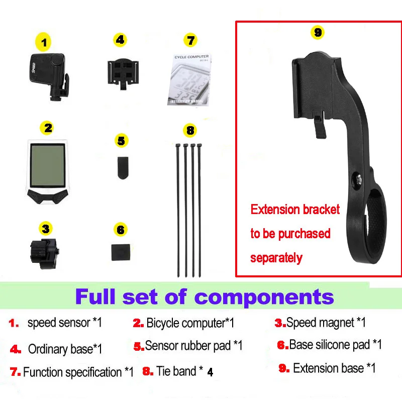 

Bike Computer Cycling Computers Bicycle Speedometer LCD Odometer Waterproof Backlight Cycling Stopwatch Riding Accessories Tool